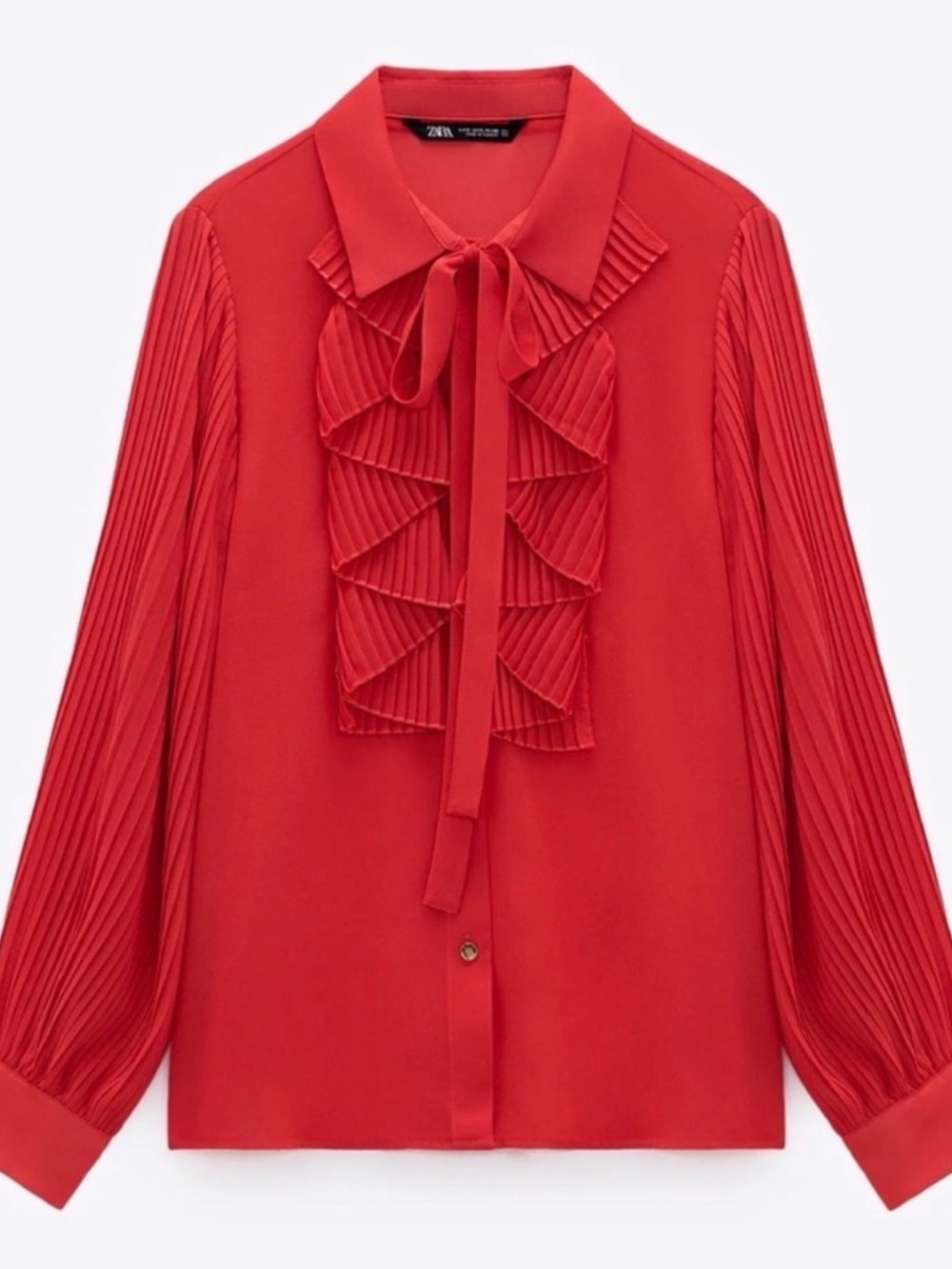 ZARA ~ Raffled Flow Blause - Picture 3 of 11